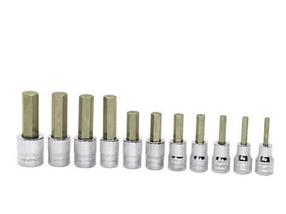 Snap-on - 211EFAMY - 3/8" Drive Hex Bit Socket Set 4-14 mm; 11Pc