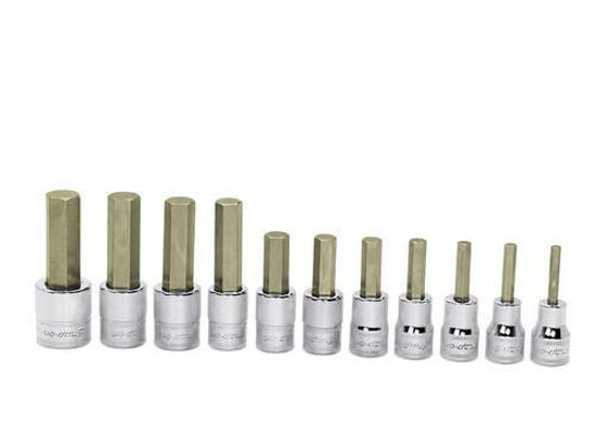 Snap-on - 211EFAMY - 3/8" Drive Hex Bit Socket Set 4-14 mm; 11Pc