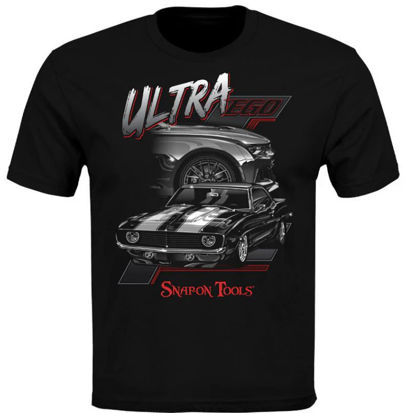 Picture of CSN04-7574-L - T-Shirt - Ultra Ego with Front Print - Black - Large