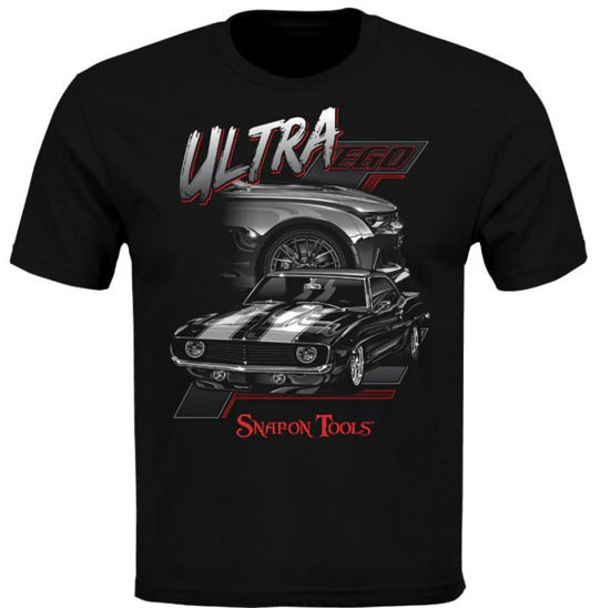 Picture of CSN04-7574-L - T-Shirt - Ultra Ego with Front Print - Black - Large