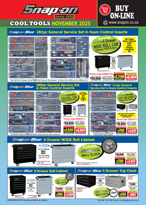 Snap-on Cool Tools November 2025 | Monthly Specials, Toolkits, Cabinets & More