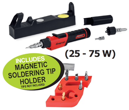 Snap-on Butane Gas Soldering Iron Kit (25-75W) with Magnetic Tip Holder | XXDEC161