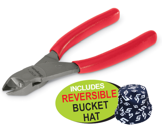 XXDEC116 Snap-on VectorEdge Side Cutter 175mm with Reversible Bucket Hat | Professional Cutting Tool