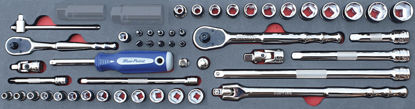 Blue-Point - MOD.959SH45S-XSP - 1/4" and 3/8" Sockets and Accessories Set; 50Pc - Metric (excl Spark Plug Skts)