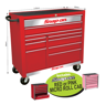 XXFEB242 10 Drawer Wide Heritage Roll Cabinet Includes RED or PINK MICRO ROLL CAB