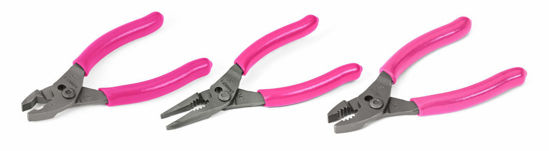 PL344BCFP - 4" Talon Grip™ Slip-Joint Pliers Set (Pink); 3Pc
