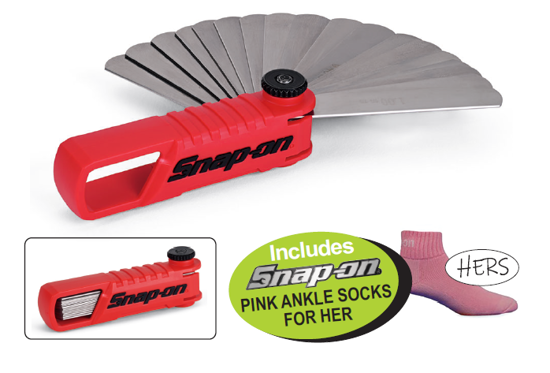 XXFEB260 Straight Metric Feeler  Gauge Set - 25pc Includes PINK ANKLE SOCKS FOR HER