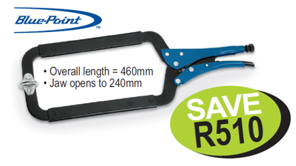 XXMAR208 Snap-on Blue Sheet Metal Clamp Includes: E-coat provides extra resistance against corrosion & welding spatter