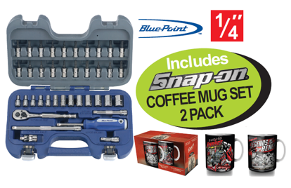 XXMAR210 1/4" General Service Set Includes: Snap-on Coffee Mug Set 2 Pack