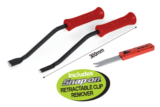 XXAPR200 HEAVY-DUTY Angled Scraper Set (2PC) Includes: Snap-on RETRACTABLE CLIP REMOVER