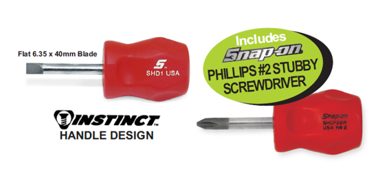 XXAPR225 Snap-on Stubby Screwdrivers Includes: Snap-on PHILLIPS #2 STUBBY SCREWDRIVER