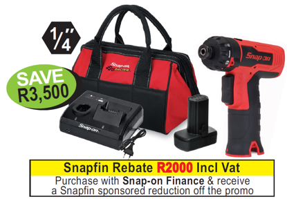 Snap-on 14.4V Brushless Pistol Grip Screwdriver kit XXAPR285