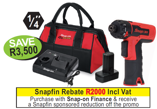 Snap-on 14.4V Brushless Pistol Grip Screwdriver kit XXAPR285