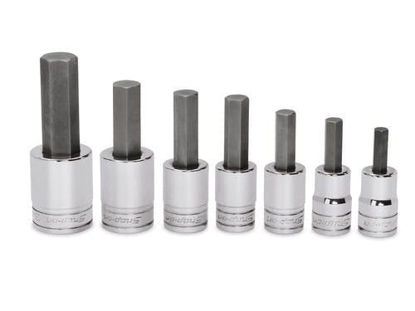 Picture of 307ESAY - 1/2" Drive Imperial Hex Bit Standard Socket Driver Set 5/16-3/4"; 7Pc