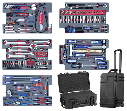 Snap-on Blue - HIM250AVMB-WO - 147Pc Aircraft Mechanical Tool Set with Carry-on Airline Case on Wheels
