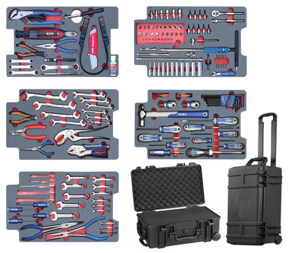 Snap-on Blue - HIM250AVAB-WO - 151Pc Aircraft Avionics Tool Set with Carry-on Airline Case on Wheels