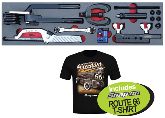 XXMAY206 Snap-on Blue Flaring & Bending Set with Route 66 T-Shirt - Now on Promotion