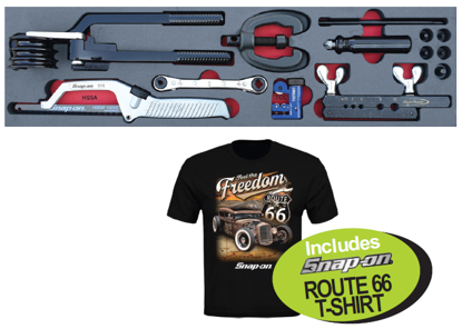 XXMAY207 Snap-on Blue Flaring & Bending Set with Route 66 T-Shirt - Now on Promotion