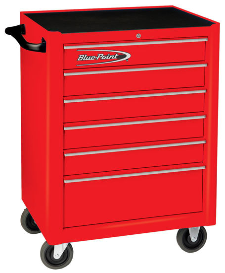 Blue-Point -  KRB2006KZE1S-WO Red KRB2006 Standard 6 Drawer Roll Cabinet