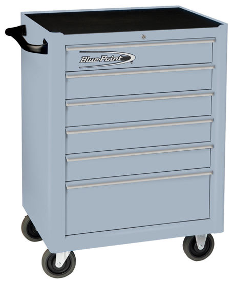 Blue Point - KRB2006KZE4S-WO - 6Drw Standard Roll Cabinet Textured Grey with PVC Trims
