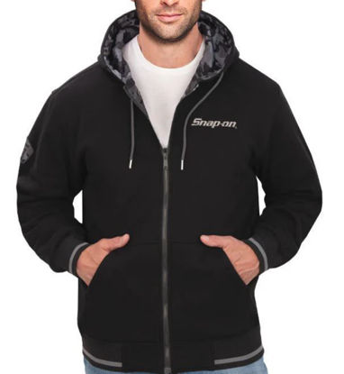 Picture of CSN02-4845-L - Black / Camo Hoodie - Large