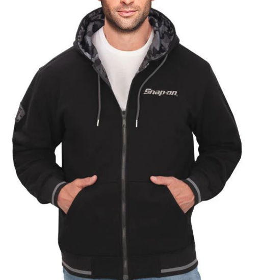 Picture of CSN02-4845-L - Black / Camo Hoodie - Large