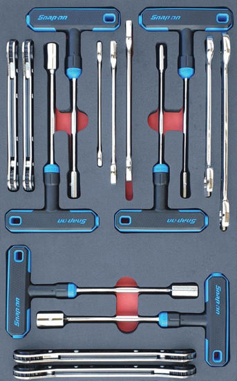 Snap-on - MOD.312SH42D - T/L Handle Nut Drivers, Open End & Ratcheting Spanners Set; 15Pc - Metric
