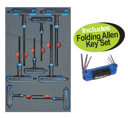 Get the Snap-on T&L Handle Ball Hex Allen Key Set (2-10mm) with ergonomic soft grip and high-strength steel blades. Includes a bonus Folding Allen Key Set. Available with promo codes XXJUN211 and XXJUN213.