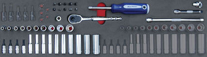Blue-Point - MOD.107SH45SFWD - 1/4" General Service Set with 12Pt Williams Skts; 40Pc - Imperial