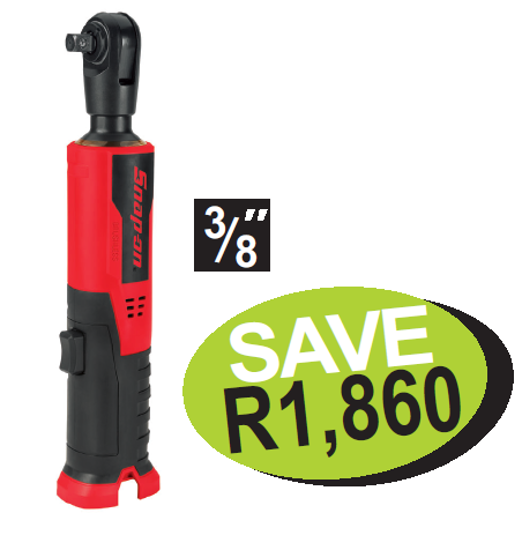 XXJUN294 Snap-on 3/8" 14.4V Hi-Torq Ratchet Body Only - Brushless, LED, 2.5Ah Battery