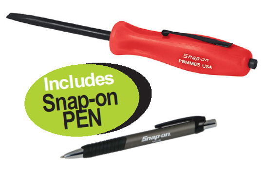 Snap-on Pocket Prybar with Magnet (XXJUN201) - Straight, Curved, or 90 Degree Tip