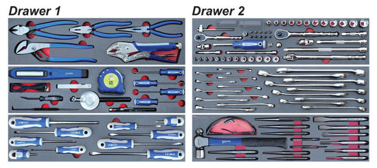 Picture of SET.GM1M - 113Pc Basic General Maintenance Tool Set in Foam Inserts - Tools Only