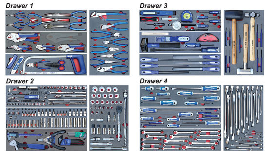 Blue Point - SET.GM3M - 283Pc Senior General Maintenance Tool Set in Foam Inserts - Tools Only