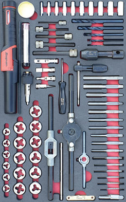 Picture of MOD.958SH42D- Tap & Die Set, Soldering Iron and Extractor Set; 62Pc - Metric