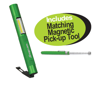 XXJUL261 Rechargeable Pen Light 300 Lumen Green handle - includes Magnetic Pick-up Tool Green handle