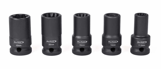 Blue Point - 305VAGBC - 1/2" Drive V.A.G. Brake Caliper Bolt Socket Set; 5Pc