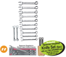 XXAUG209 SHORT IMPERIAL EQUIVALENT Combination Spanner Set 1/4 - 3/4 - includes Spanner Inspired Knife Set (6pc) with any TWO SPANNER sets