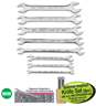 XXAUG219 LOW TORQUE Slim Line Open End Spanner Set 6-22mm - includes Spanner Inspired Knife Set (6pc) with any TWO SPANNER sets