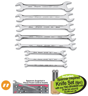 XXAUG220 LOW TORQUE Slim Line Open End IMPERIAL EQUIVALENT SET Spanner Set 3/8 - 1” - includes Spanner Inspired Knife Set (6pc) with any TWO SPANNER sets