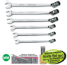 XXAUG215 FLEX HEAD Combination Spanner Set 8-14mm - includes Spanner Inspired Knife Set (6pc) with any TWO SPANNER sets