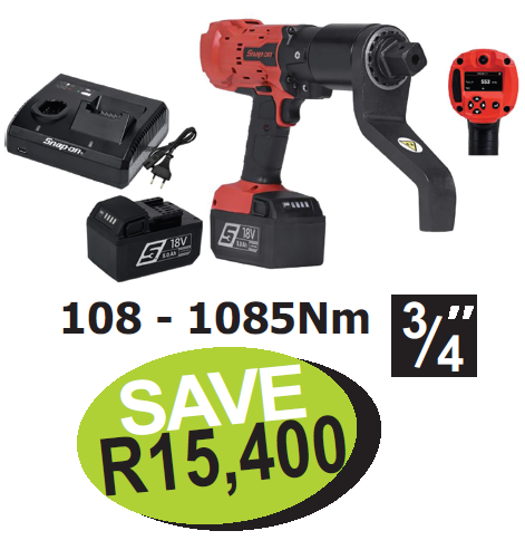Get the Snap-on XXSEP284 3/4" 18V Cordless, Brushless Compact Torque Multiplier Kit. Features intelligent joint sensing technology, Bluetooth/USB communication, and superior performance.