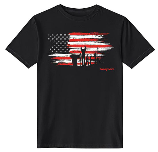 Picture of SNP2508-L - T-Shirt - Flag Black - Large