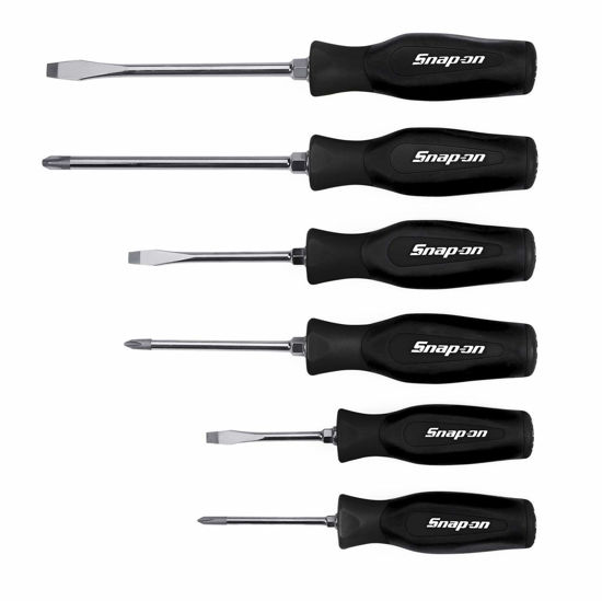 Snap-on - SGDX60B - Combination Instinct® Soft Grip Screwdriver Set in a storage tray; 6Pc - Black