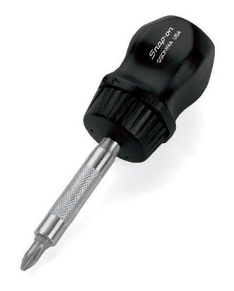 Snap-on - SSDMR1A - Ratcheting Magnetic Stubby Screwdriver 110mm (Black)