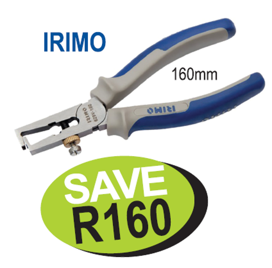 Get the Snap-on Blue Stripping Plier 160mm (XXOCT225) with soft grip bi-material handles and high performance steel. Perfect for cable stripping 1-6mm.
