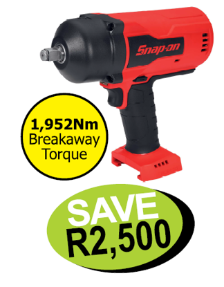 Get the Snap-on CT9080DB Impact Body Only with 1,952Nm Breakaway Torque.